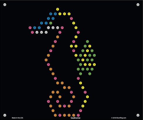 Under The Sea Refill Templates for Basic Fun Lite Brite Ultimate Classic - 10 Sheets, 7x8