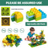 JIXIn Dinosaur Marble Runs for Kids 4-8, Compatible with DUPLO Lego Sets, 125 PCS Classic Big Blocks STEM Toys for Age