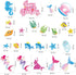DPKOW 23pcs Iridescent Mermaid Birthday Cake Toppers, Ocean-Themed Cupcake Toppers for Kids Birthdays & Baby Showers