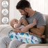 YouBaiVS Personalized Nursing Pillow Cover with Name Custom Removable Cover for Breastfeeding Pillows