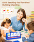 Gamenote Word Building Desktop Pocket Chart - CVCC & CCVC Word Phonics GameSight Words Flash Cards Kindergarten