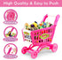65 Playset deAO Kids Shopping Cart Trolley for Groceries Toddlers Food Fruit Vegetables Pretend Play Food Role Play