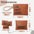 Set 4 Packing MOMINSIDE Baby Diaper Bag Organizer, Water Resistant Wet Bags of Leather Diaper Clutch,Diaper Bag