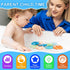 1-3 10 Set Baby Bath Toys, Mold Free Silicone Shape Sorting & Stacking Bath Toys for Kids Ages with Cute Floating