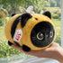 Mewaii Cute Black Cat Bee Plush Pillow, Kawaii Plushies Bee Stuffed Toy,