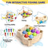 Wooden Magnetic Fishing Game - Montessori Sensory Busy Board for Toddlers 1-3, Educational Learning Toy