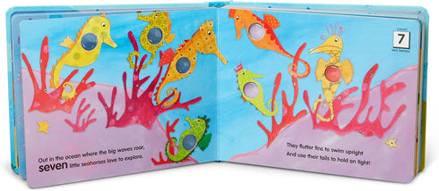 Melissa & Doug Poke-a-Dot: Who’s in the Ocean - Children's Board Book with Pop Buttons - FSC Certified
