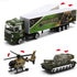 26 Set(2 1), Pcs Military Truck with Soldier Men in Mini Die-cast Battle Car in Carrier Truck, Army Toy Double Side