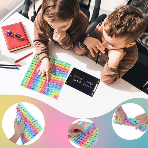 Multiplication Game Table Division Flash Cards - 3rd Grade Fidget Math Toy for Learning