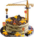 RUIYDZ Construction Cake Topper Large Crane Excavator Traffic Road Sign Cake Toppers Construction Birthday Party