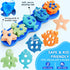 1-3 10 Set Baby Bath Toys, Mold Free Silicone Shape Sorting & Stacking Bath Toys for Kids Ages with Cute Floating