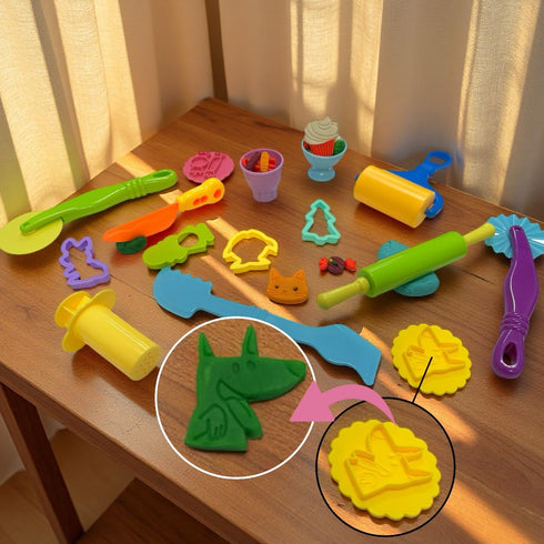 Yunerkita Set 13 Sets 4-8, (color02) Dough Tools for Kids, Pcs Dough Tools for Kids Ages Includes Molds Cutters Roller