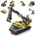 6 in 1 Children Crane Toy Building Blocks, 142 Pcs Construction Truck Toys for 4+ Years Boys Gift Idea