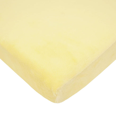 American Baby Company Heavenly Soft Chenille Fitted Mini Crib Sheet, 24" x 38", Maize, for Boys and Girls
