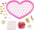 8+ RoseArt Beaded Expressions Heart DIY Beaded Sun Catcher Craft Kit - Valentines Day DIY Bead Art for Kids Design
