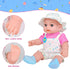 12" Backpack Playset,12 Inch Set 3+ Girls Baby Doll Daisy Theme Carrier Reborn Baby Dolls With Accessories And Clothes