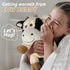 Cuckool Cow Stuffed Animals, Microwavable Stuffed Animals Adorable Fluffy Cow Plush for Warmth & Comfort, Heatable