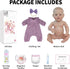 18 Inch 3+ SCOM Realistic Reborn Baby Dolls - Real Life Baby Girl, Lifelike Baby with Anatomically Correct, Newborn