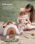 Stylish Diaper Caddy Organizer Bundle - Earthy Rainbow & Mocha Brown