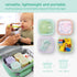 4pk 2 oz 60 ml) Olababy Clear Sense Silicone Storage Containers for Baby Food, Snacks, Formula, Puree, Sauce & More |