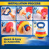 Set 3-in-1 Kids Exercise Weight - Adjustable Workout Toy Equipment for Children Pretend Play Exercise - Toddler