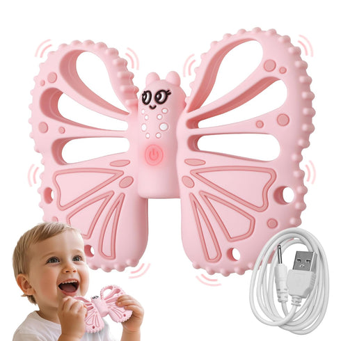 ETETOO Vibrating Teether for Baby - Sensory Chew Toy for Autistic Children &