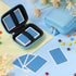 2 Sanwuta Pcs Travel Card Games Case Playing Card Case EVA Hard Protective Storage Carrying Bag for Classic Playing Box