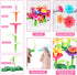 3 4 5 6 7 CENOVE Toddler Toys for Year Old Girls and Boys,Flower Garden Building Toy with Carry Box, STEM Toys