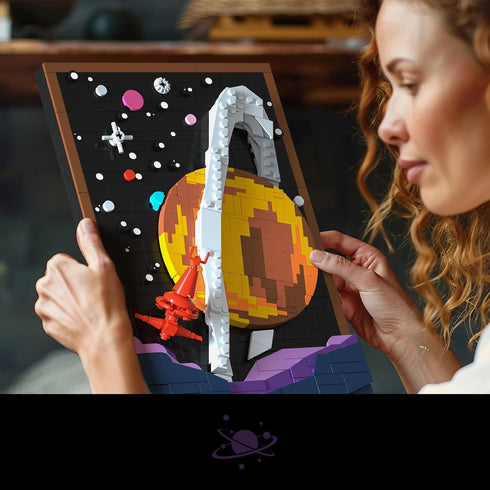Sets 3D Set 15+ Givenni Art Planetary Exploration Space Frame Building - Puzzle Building for Adults, Ages - Beautifully