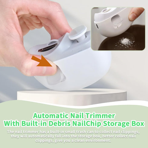 3 1 Trimmer LOQOMI Electric Nail Clipper in Design, Automatic Baby Nail Suitable for Night Lighting During Baby