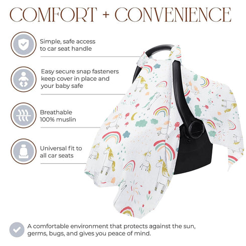 SZYDD Printed Baby Strollers Soft Breathable Cart Seat Sleeve Windproof Basket Protectors Case for Infant Carriers Dust