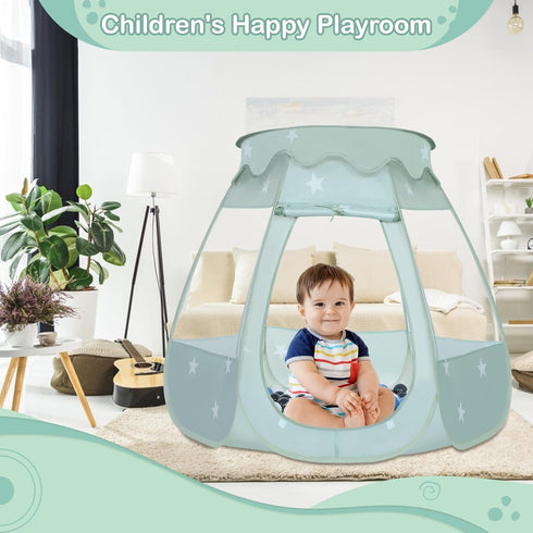 Baby Ball Pit for Toddler with 50 Balls, Kids Pop Up Play Tent for Girls, Princess Toys for Indoor & Outdoor Playhouse
