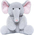 Elephant Teddy Bear Stuffed Animals, Plush Elephant Toys with Pink Ears for Girls Boys Kids Babies Shower Bedtime