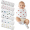 Funnysoft 6 Pcs Newborn Snuggle Strap Adjustable Arms Swaddle Band Baby Belly Band