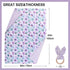 Baby Blankets for Boys Girls, Soft Minky Blanket for Newborn Infant Toddler, Crib Stroller Nursery (Purple Floral)