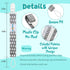Babygoal Neutral Pacifier Clips, 4 Pack Binky Paci Holder and Leash for Most Pacifiers, Teethers, and Toys
