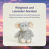 warmies Microwavable & Weighted Stuffed Animals, Gray Elephant - Heated Stuffed Animal Plushie for Warmth & Comfort