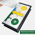 Set, 9.78 inches Ludo Board Game - Magnetic Folding Travel Suitable for Adults and Kids, Easy to Carry, in Size