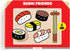 Mudpuppy Sushi Friends - Wooden Tray Puzzle with 6 Delicious Sushi Shaped Pieces and Plywood Tray for Babies and Toddlers