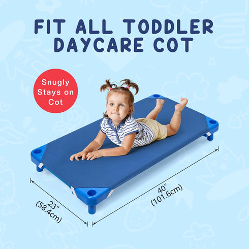 23" 40" 2 Pack, Comfyanno Cot Sheets for Daycare Toddler Size - Fits x Cot, Daycare Essentials, Soft & Comfortable