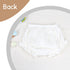 Poocen 5pcs Toddler Baby Girls Boy White Ruffled Bloomers Diaper Cover Cotton Linen Bloomer Shorts Underwear