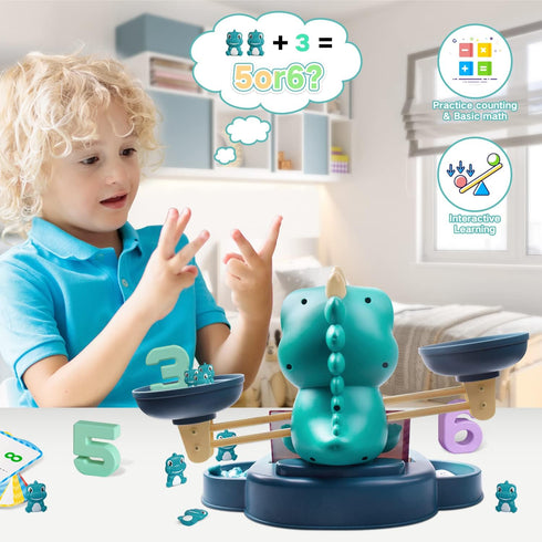 Counting 3 4 5 6 7 5-7 3-5 HOPEEYE Dinosaur Kindergarten Preschool Learning Activities Math Matching Letter Toys