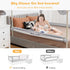 57-in (57 INCH, HONEY JOY Bed Rail for Toddlers, Extra Long, Portable Safety Bed Guardrail w/Double Safety Child Lock