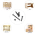 cSeao 100pcs M6 20/30/40/50/60/70/80mm Baby Bed Crib Screws Black Hex Socket Cap Barrel Screws to Build Crib Furniture