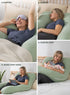 55 Inch Meiz Pregnancy Pillow, U Shaped Pregnancy Pillows for Sleeping Cooling, Maternity Pillow for Pregnant Women