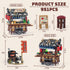 Set, Set, 14+, (951 HIGH GODO Japan Street Mini Building MOC Cute Takoyaki Shop Creative Japanese Architecture