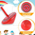 Gifts(100 Aoriher Wood Spinning Tops for Kids, Colorful Wooden Gyroscopes Toy, Educational Kindergarten Toys, Rainbow