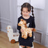Apricot Lamb Toys Plush Brown Grassland Giraffe Stuffed Animal Soft Cuddly Perfect for Child (Brown Giraffe,12 Inches)