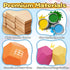 MEGRANATE 58PCS 3+ Montessori Wooden Stacking Rocks Toys Colorful Stacking Stones Building Blocks Games Sensory Toy