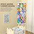 Stuffed Animal Storage Wood Corner Plush Toys Holder with Star Pattern, Length Adjustable Large Hanging Stuffed Animal